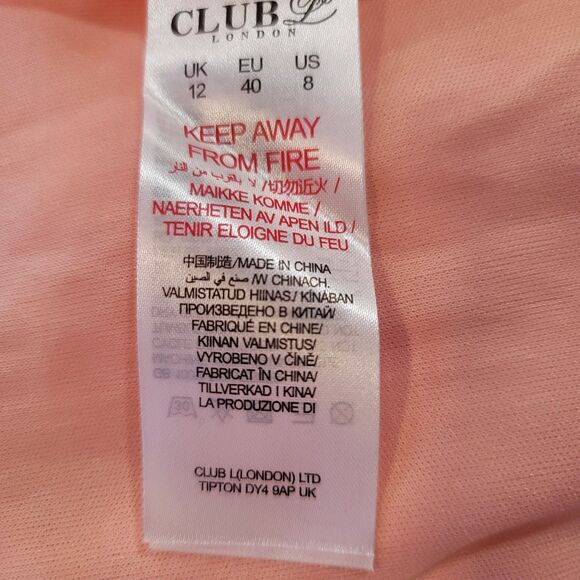 NWT Club London Pink A-Line Sequin Pleated Midi Skirt Party Preppy Glam SZ 8 - Picture 8 of 12